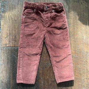 Zara Brown Casual Corduroy Pants